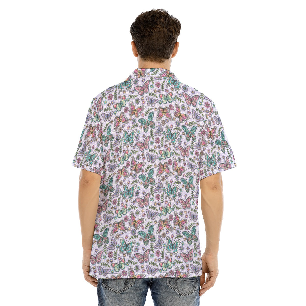 Butterfly Magic - Men's Hawaiian Button Up Shirt