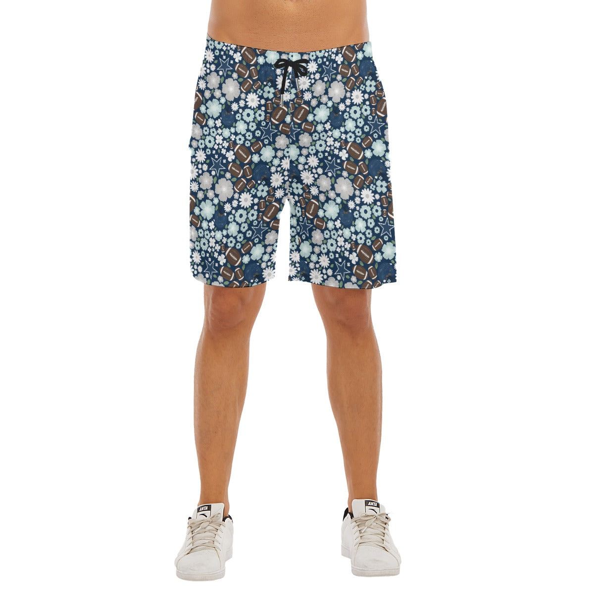 Blue Star Blooms - Men’s Pocket Beach Shorts