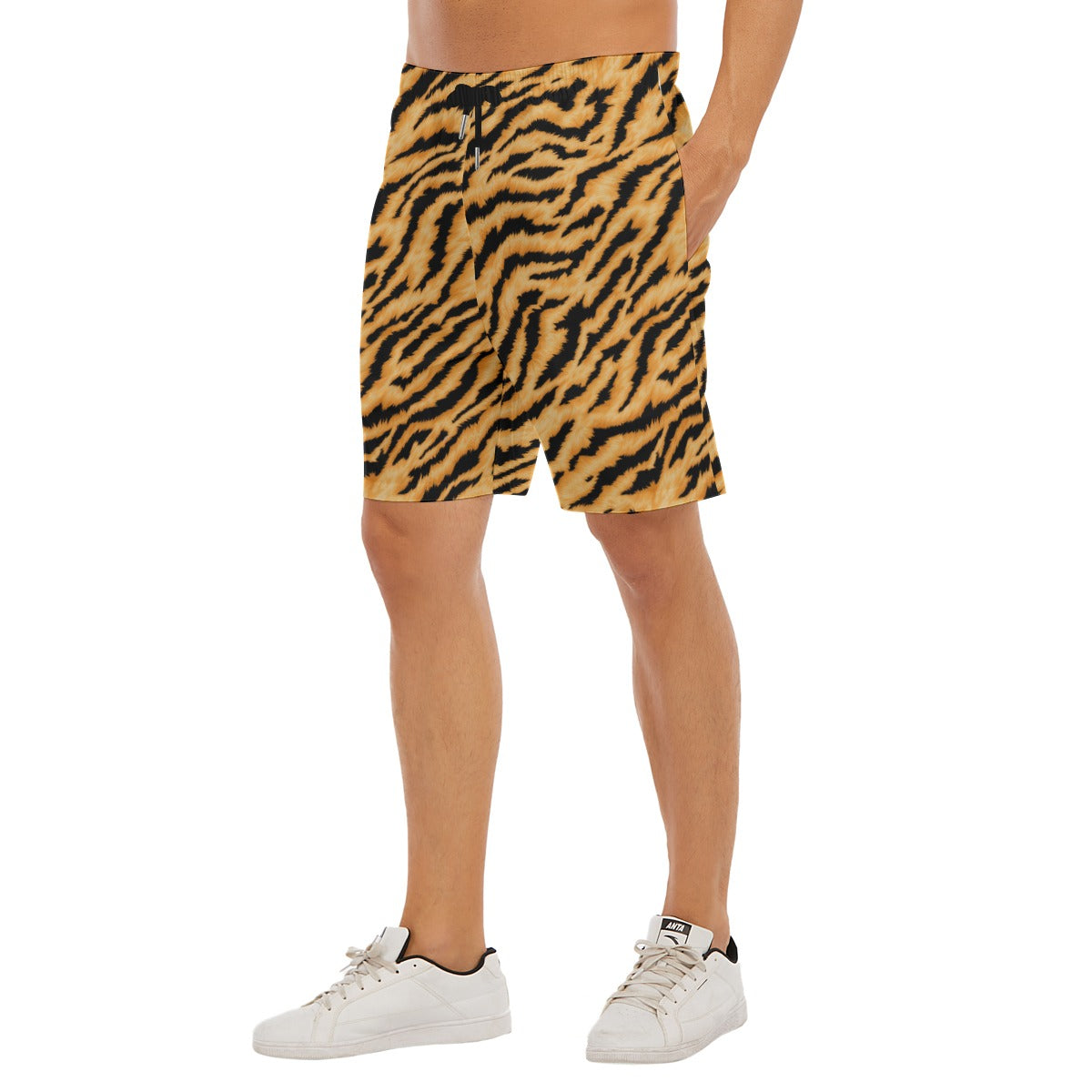 Animal Print - Tiger - Men’s Pocket Beach Shorts