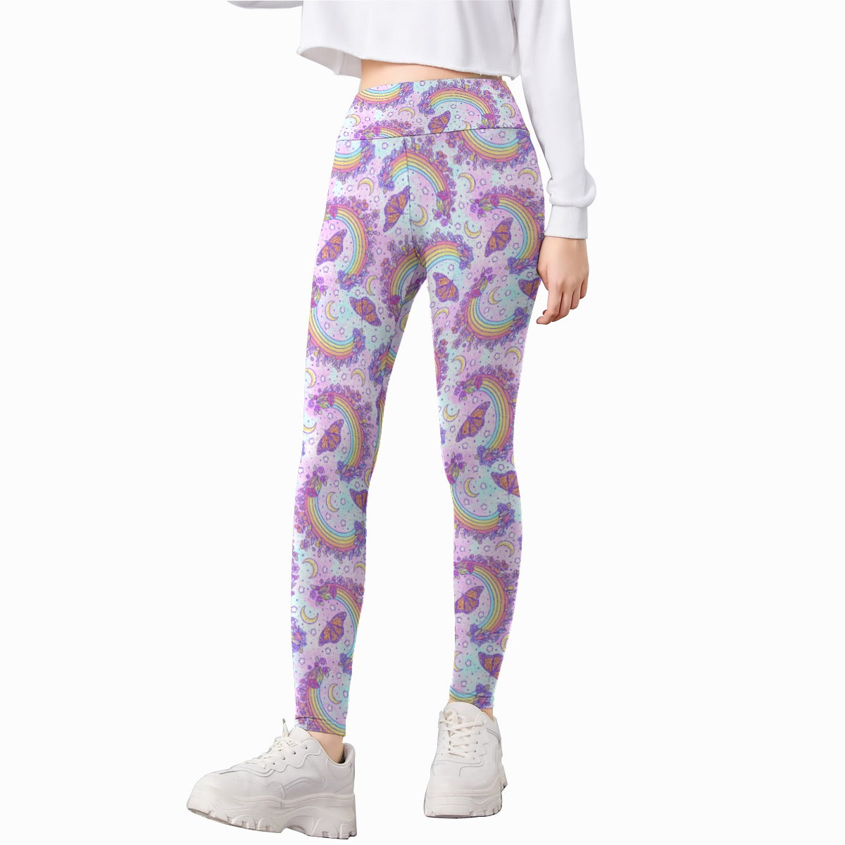 Monarch Butterflies & Rainbows - Kid's Leggings