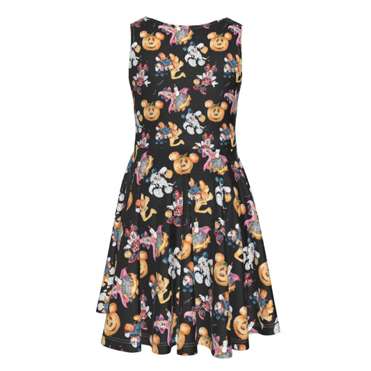 Mouse Friends Halloween Costumesumes - Kid's Sleeveless Skater Dress