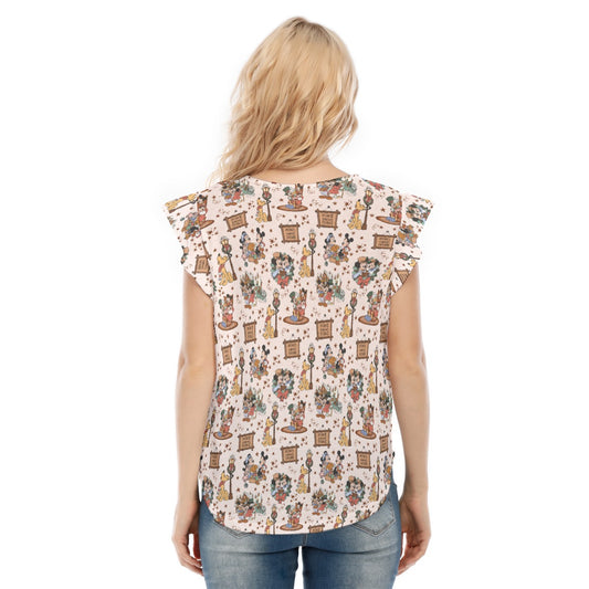 Victorian Holiday Celebration - Women’s Flutter Sleeve Top
