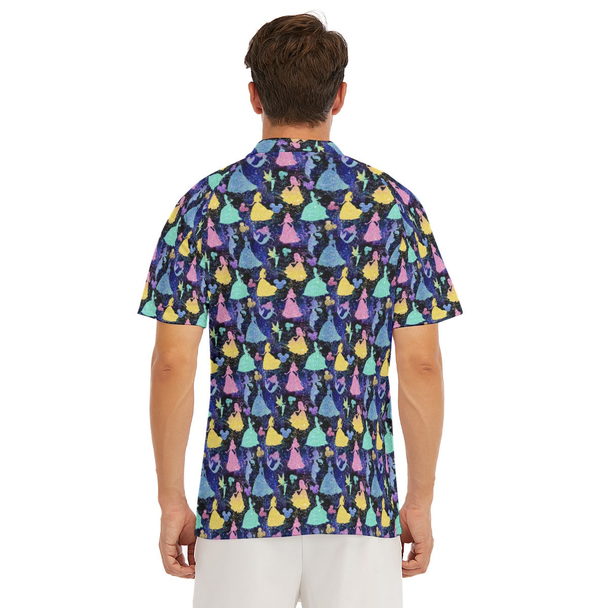 Princess Glitter Silhouettes - Men's Polo Shirt