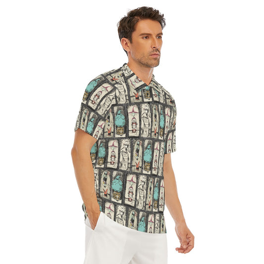 Stretching Haunted Nightmare - Men's Polo Shirt