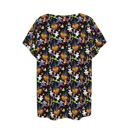 Mouse Gang Trick or Treatreat - Women’s Relaxed Fit Scoop Tee