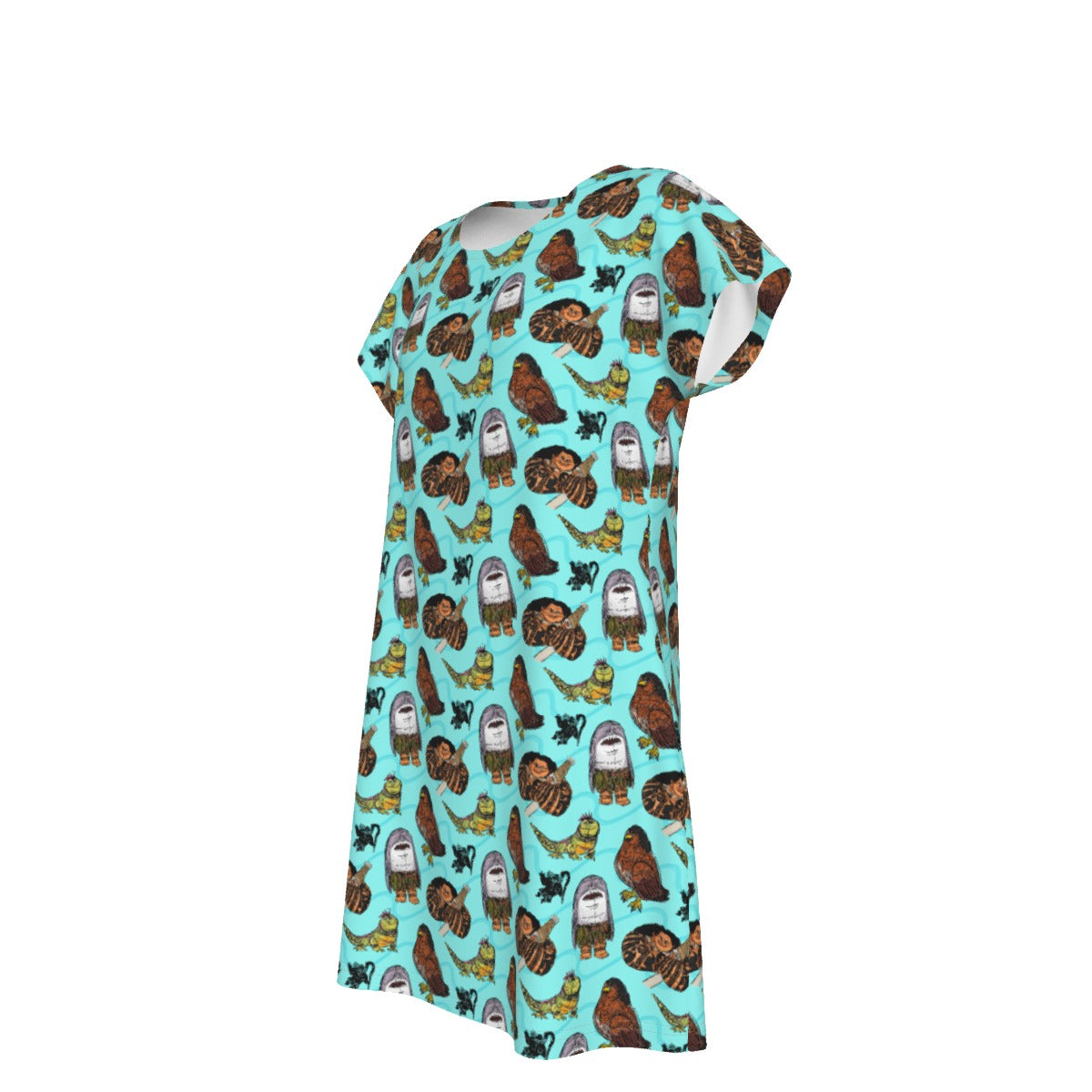 Shapeshifting Island Hero - Women's T-Shirt Dress