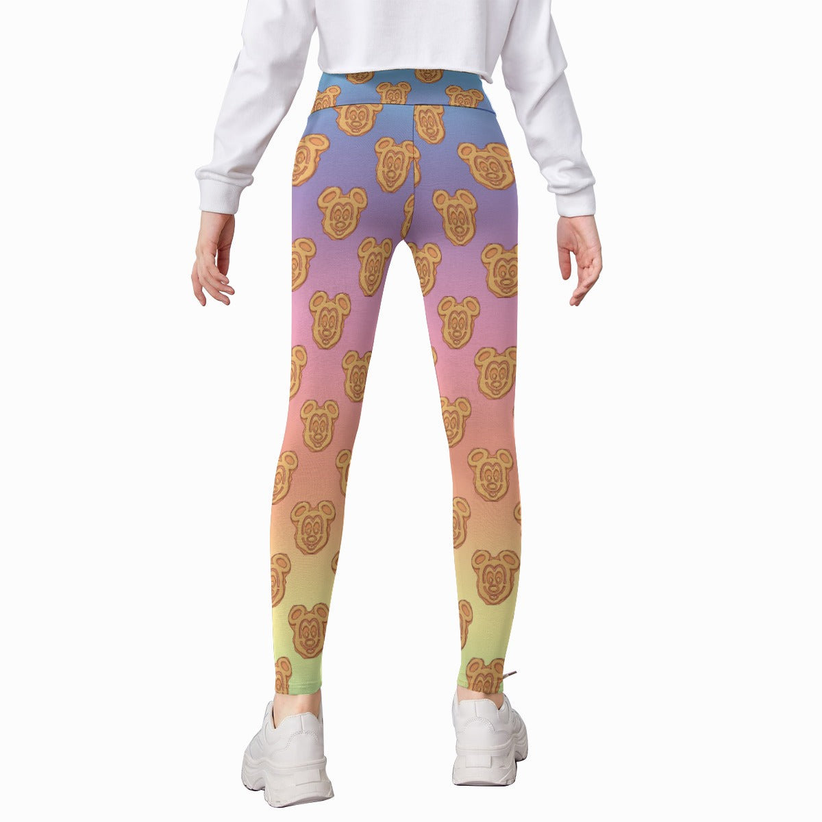 Rainbow Mouse Waffles - Kid's Leggings