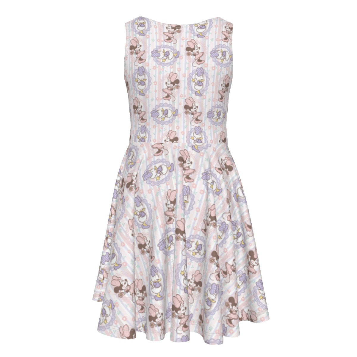 Sweet Springtime Style Duoaisy - Kid's Sleeveless Skater Dress