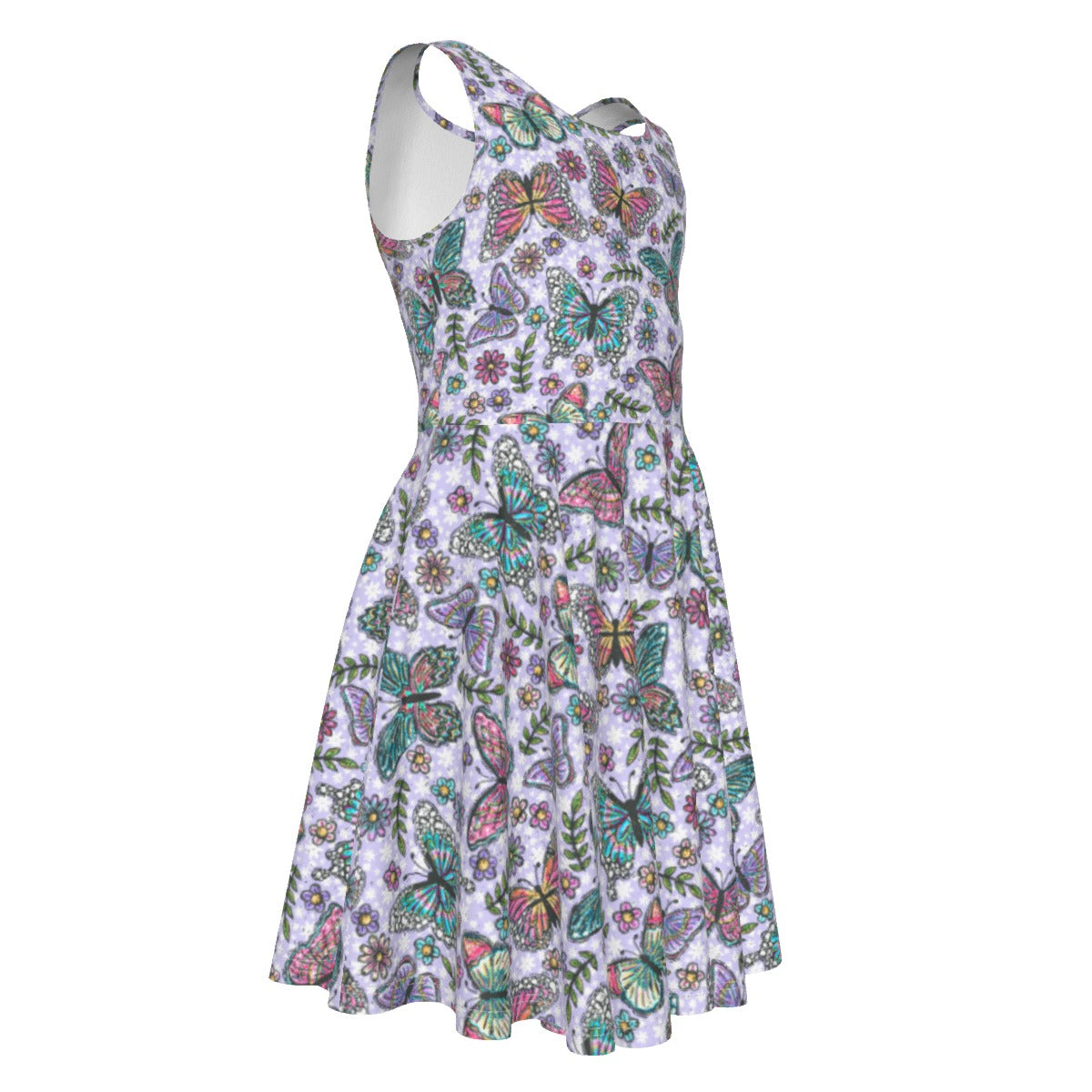 Butterfly Magic - Kid's Sleeveless Skater Dress