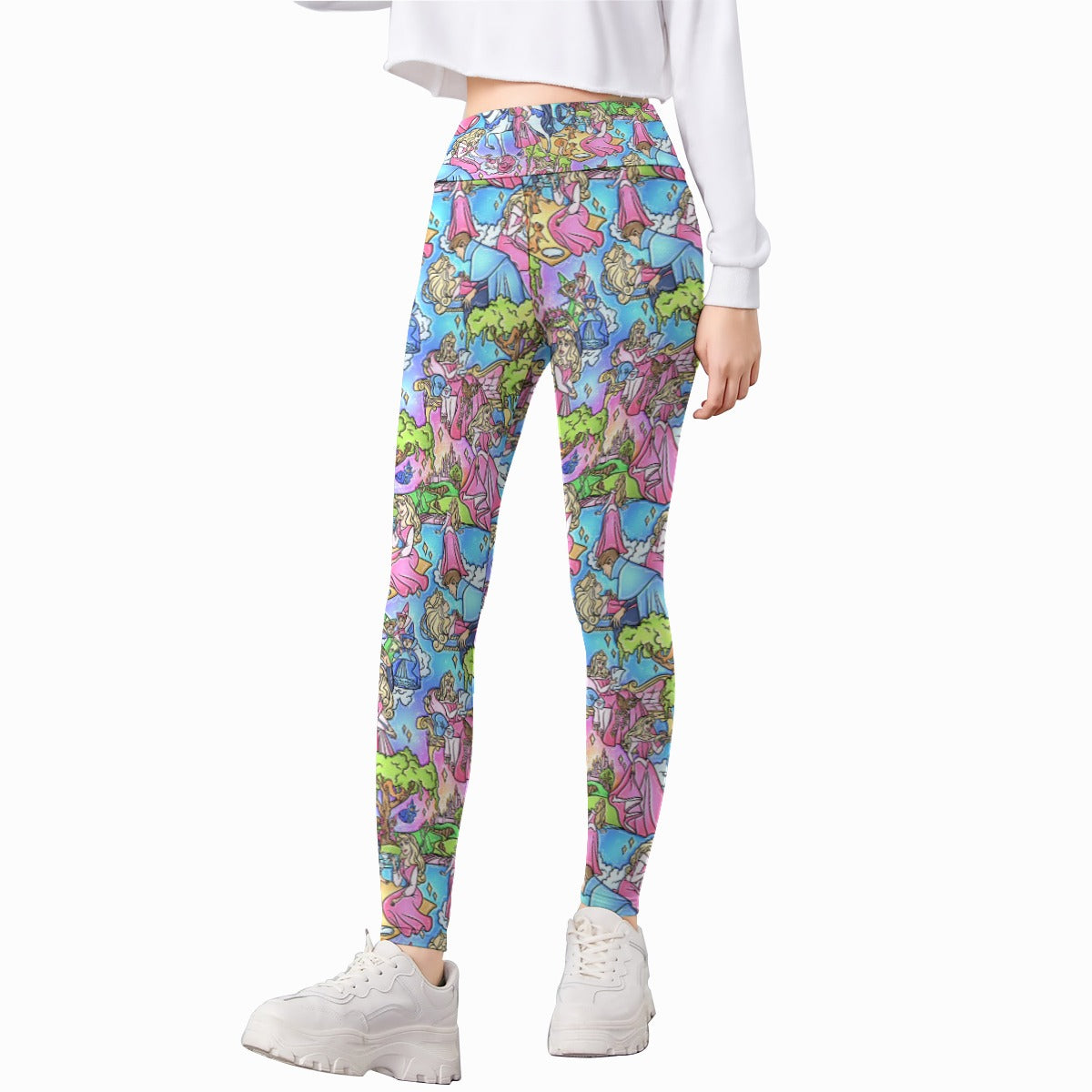 Dreaming Princess Storybook Scenes - Kid's Leggings