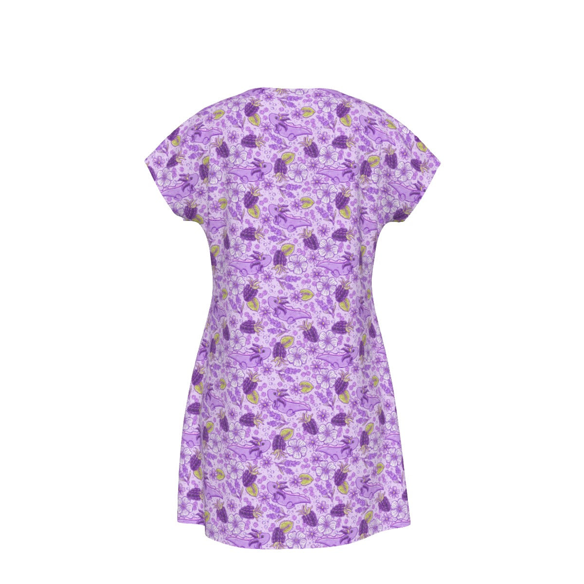 Fruitimals - Blackberry Axolotls - Women's T-Shirt Dress
