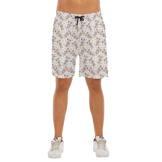 Daisy Crown Delight - Men’s Pocket Beach Shorts