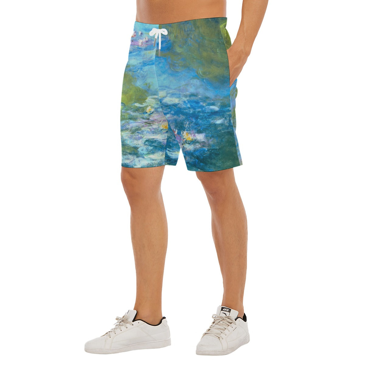 Monet Water Lillies - Men’s Pocket Beach Shorts