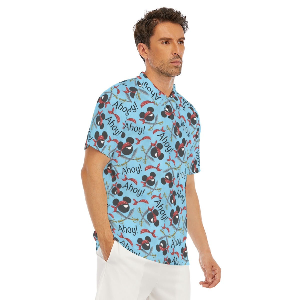 Pirate Mouse Ahoy! - Men's Polo Shirt