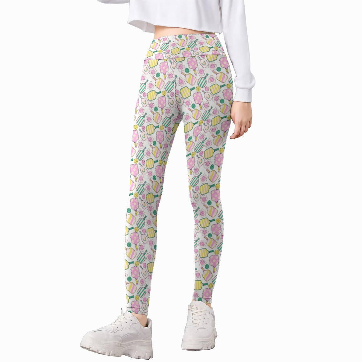 Pretty Pickleball Paddles - Kid's Leggings