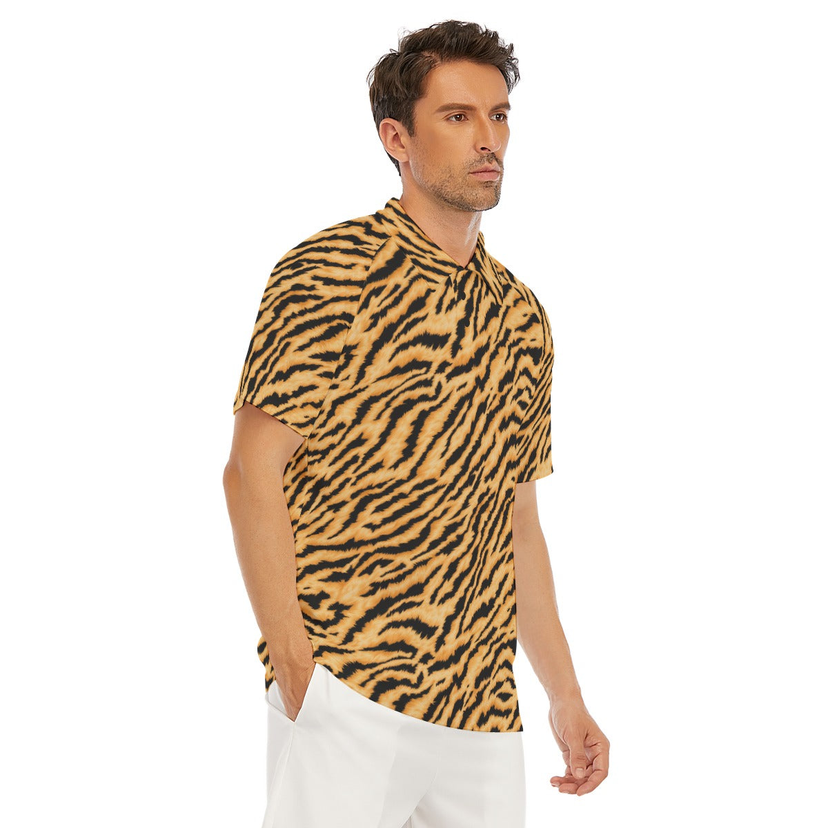 Animal Print - Tiger - Men's Polo Shirt