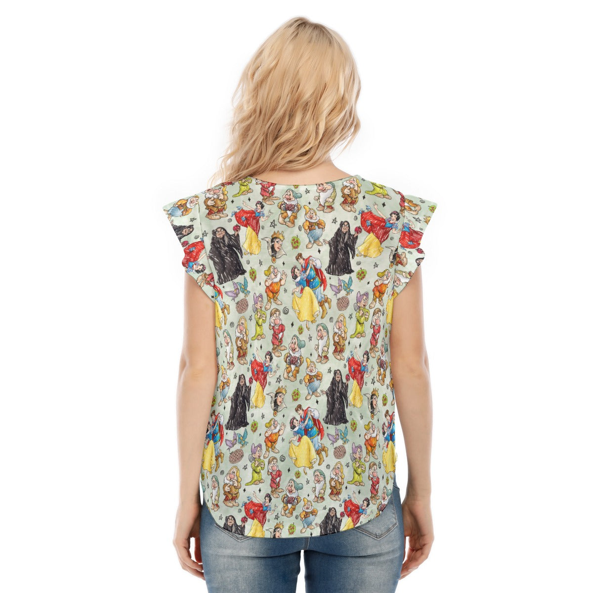 Fairest Crew Sketch - Women’s Flutter Sleeve Top