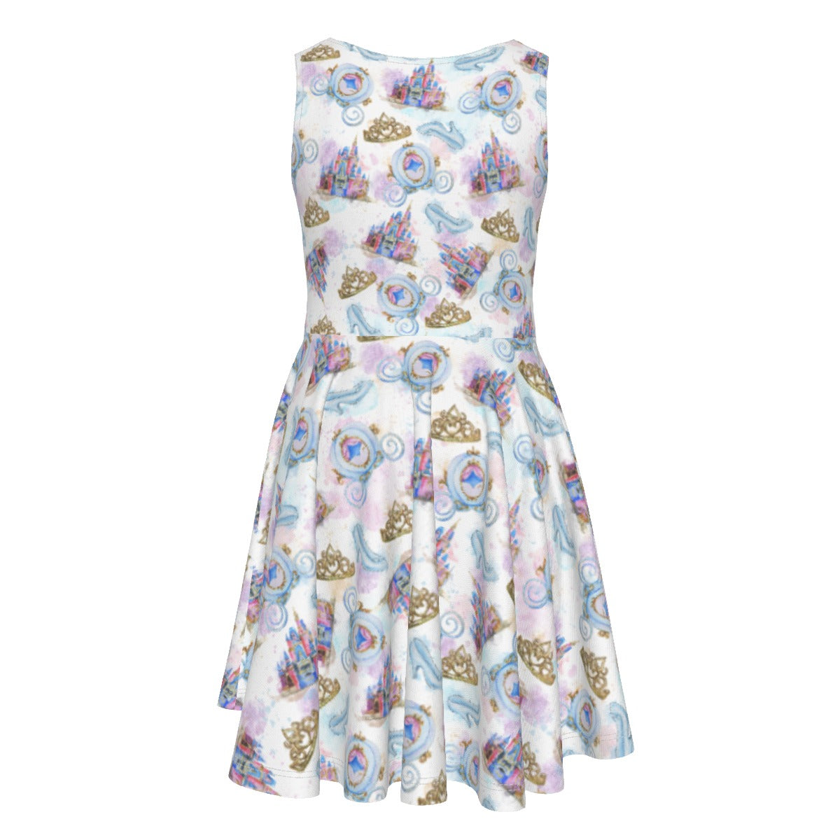 Watercolor Fairytale Fantasy - Kid's Sleeveless Skater Dress