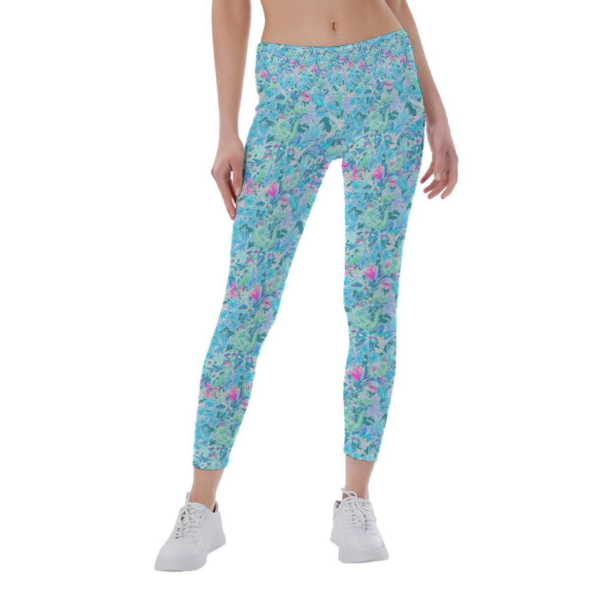 Bright Floral Flight - Neverland Adventure - Women's Yoga Leggings