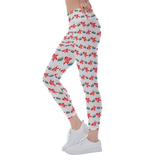 Galactic Rocket Party - Women's Yoga Leggings