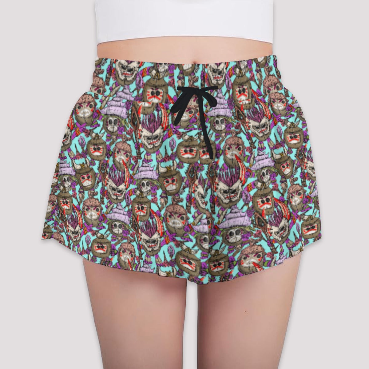 Island Coconut Pirates - Girls’ Flowy Pocket Shorts