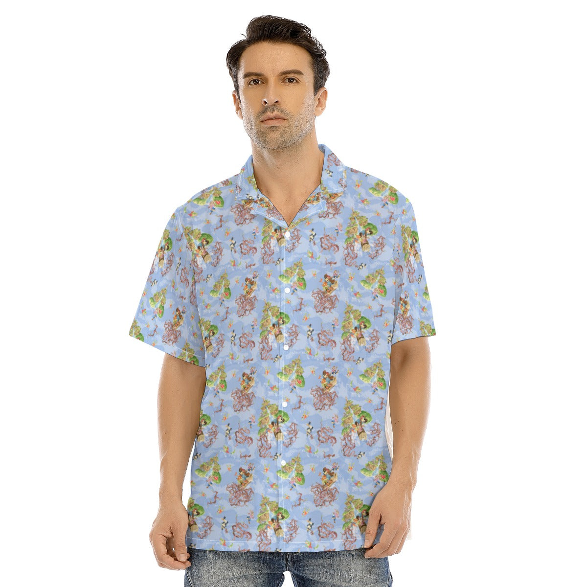 Briar Patch Splash - Men's Hawaiian Button Up Shirt