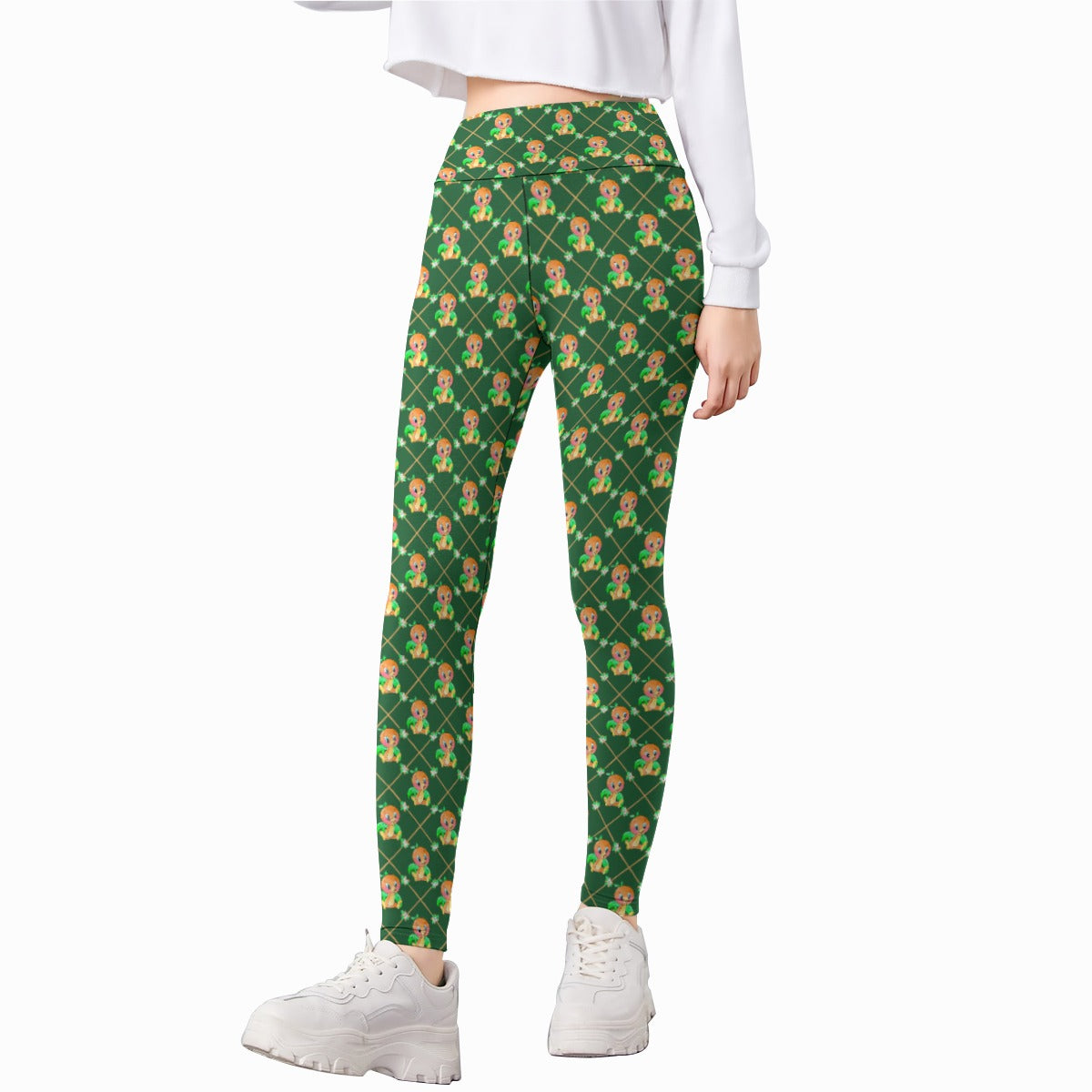 Geometric Citrus Delight - Kid's Leggings