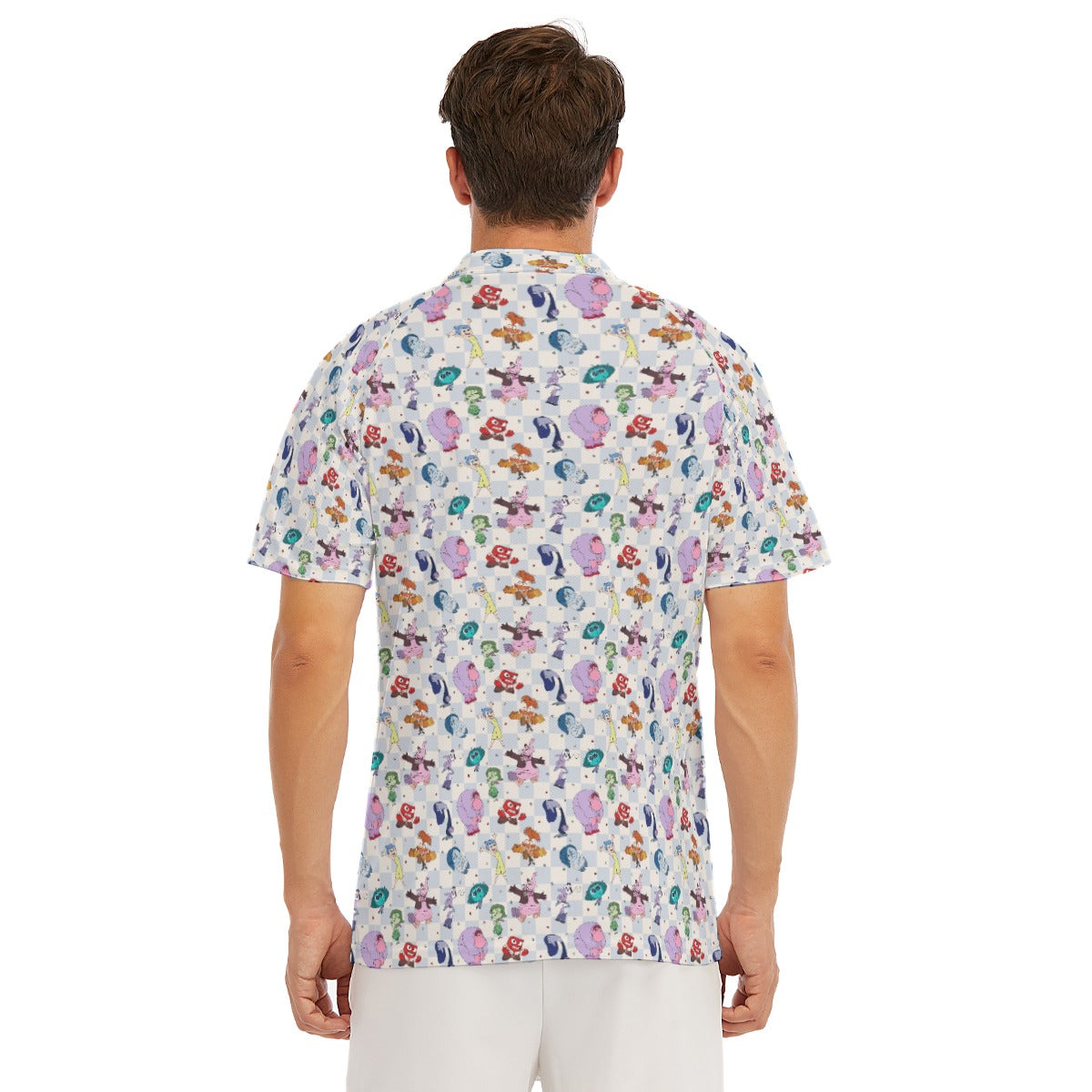 Blue Check Emotional Spectrum - Men's Polo Shirt