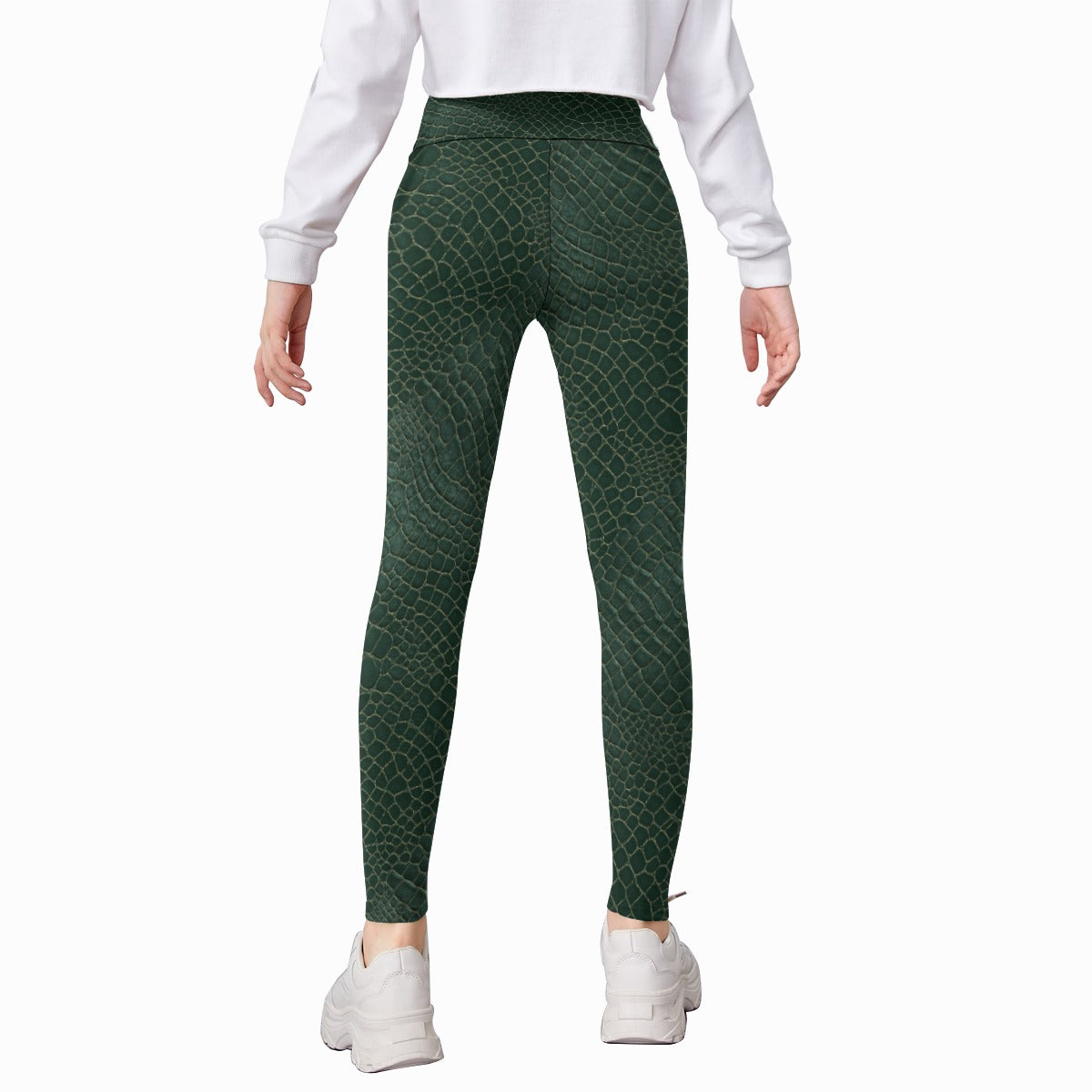 Animal Print - Alligator - Kid's Leggings