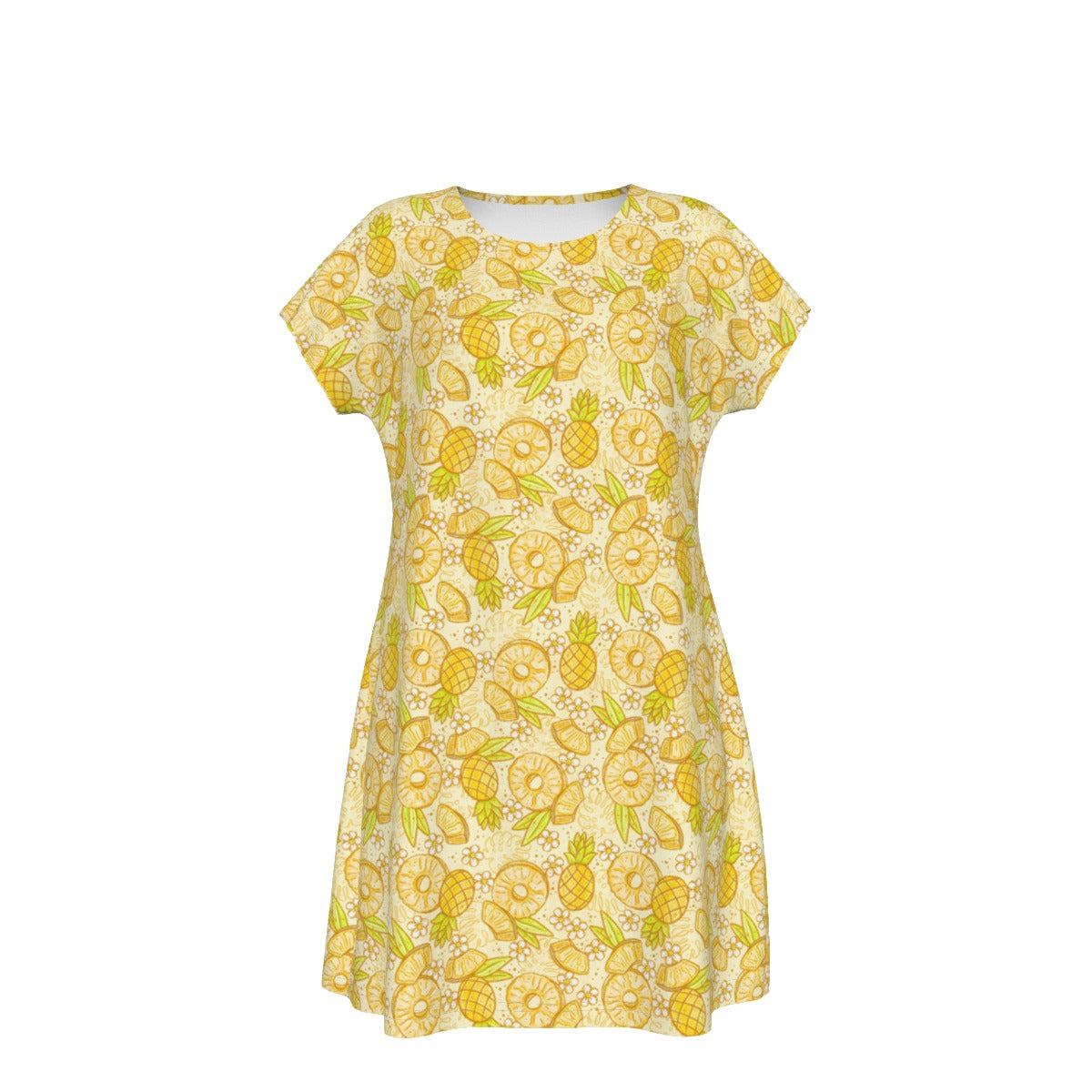 Summer Fruits - Pineapple - Women's T-Shirt Dress