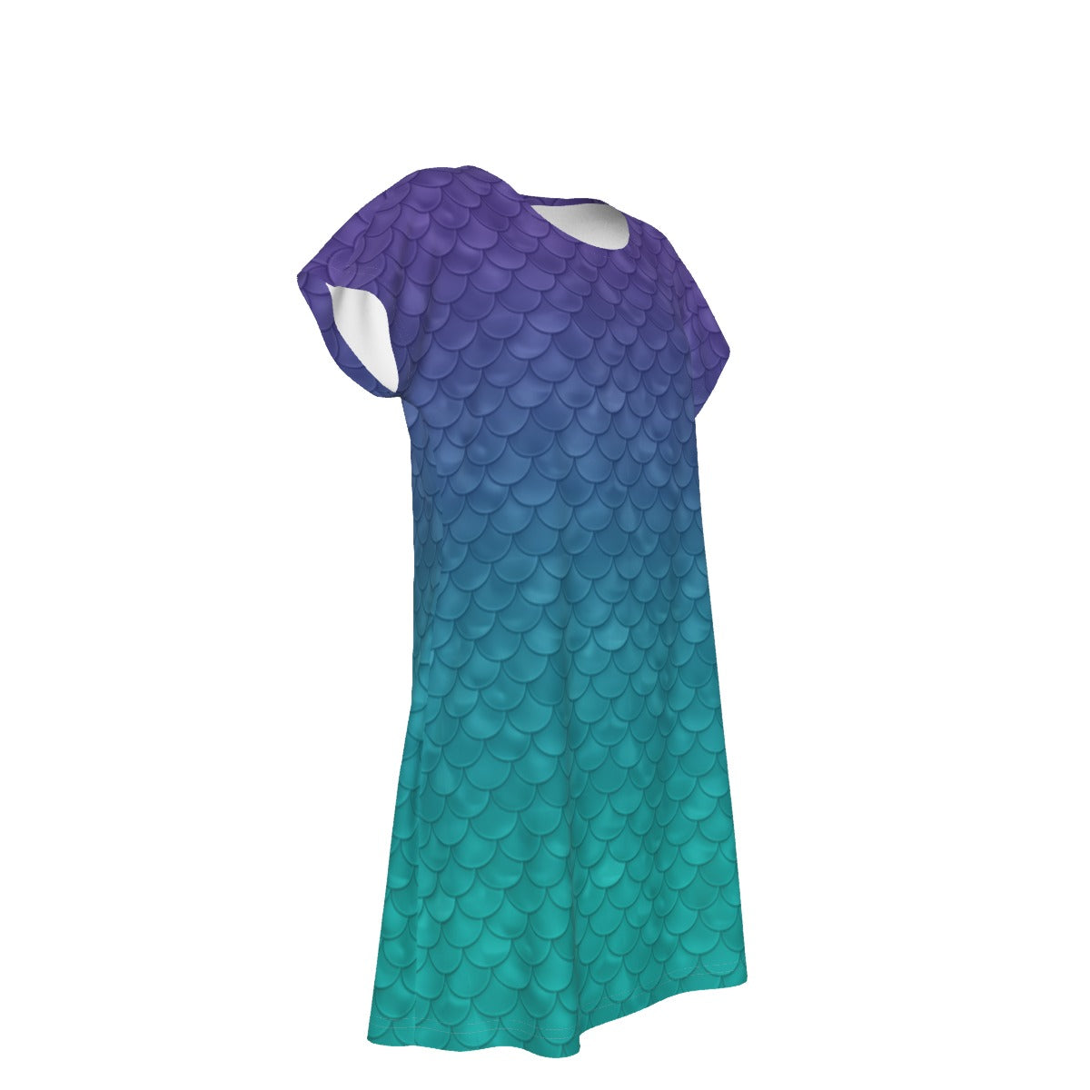 Dreamy Mermaid Scales - Women's T-Shirt Dress