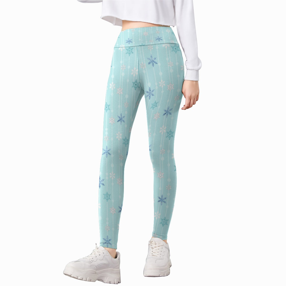Ice Queen Snowflake Pattern - Kid's Leggings