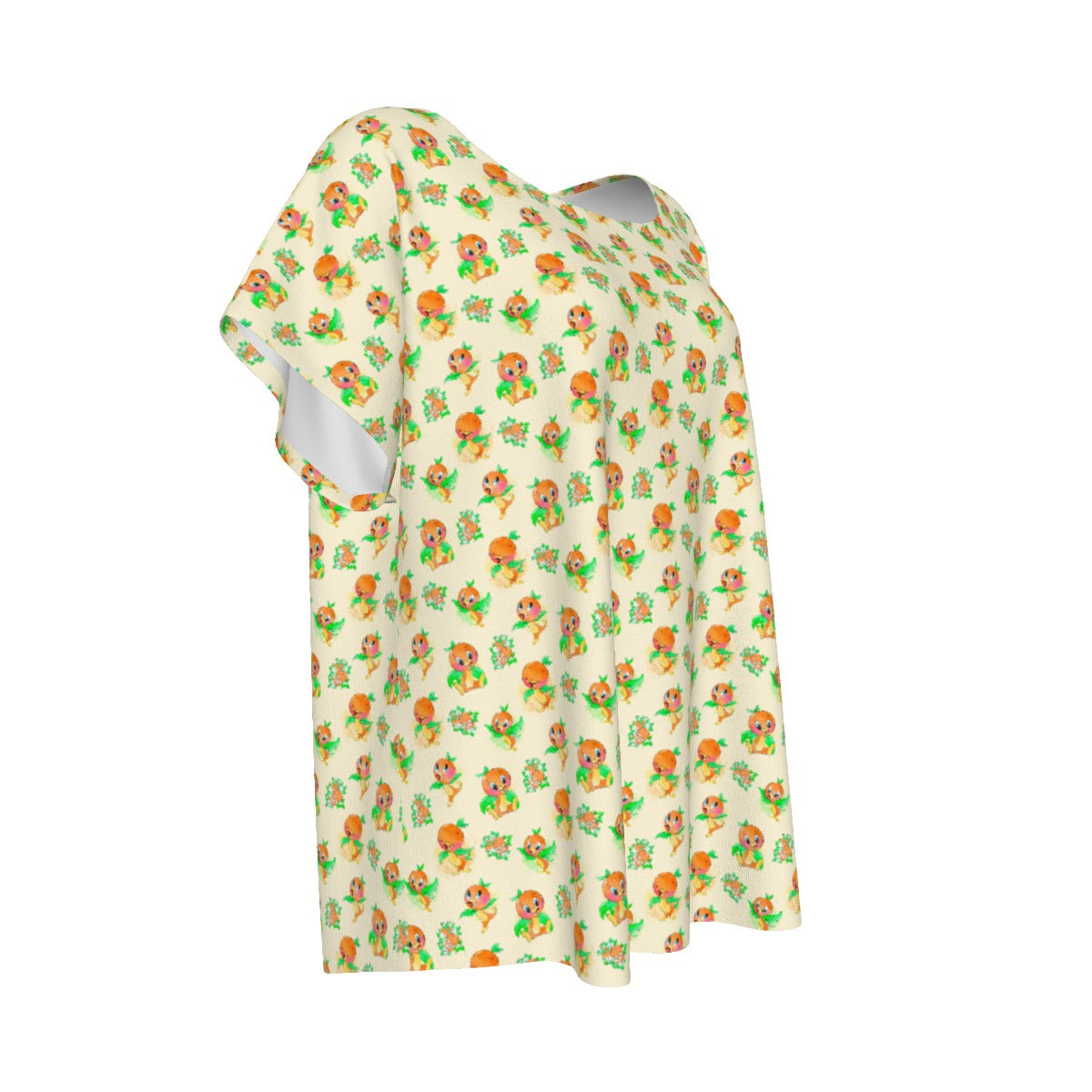 Citrus Charm Bird - Women’s Relaxed Fit Scoop Tee