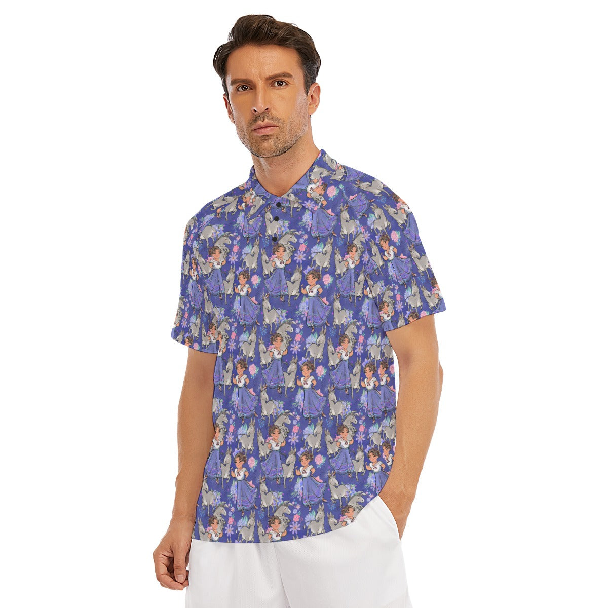 Whimsical Strong Heroine - Men's Polo Shirt