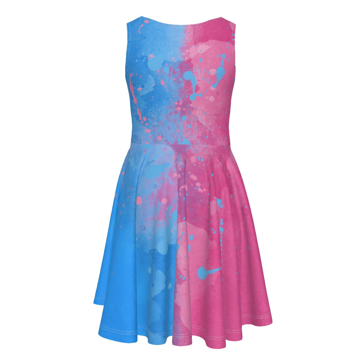 Pink or Blue Fairytale Dress- Kid's Sleeveless Skater Dress