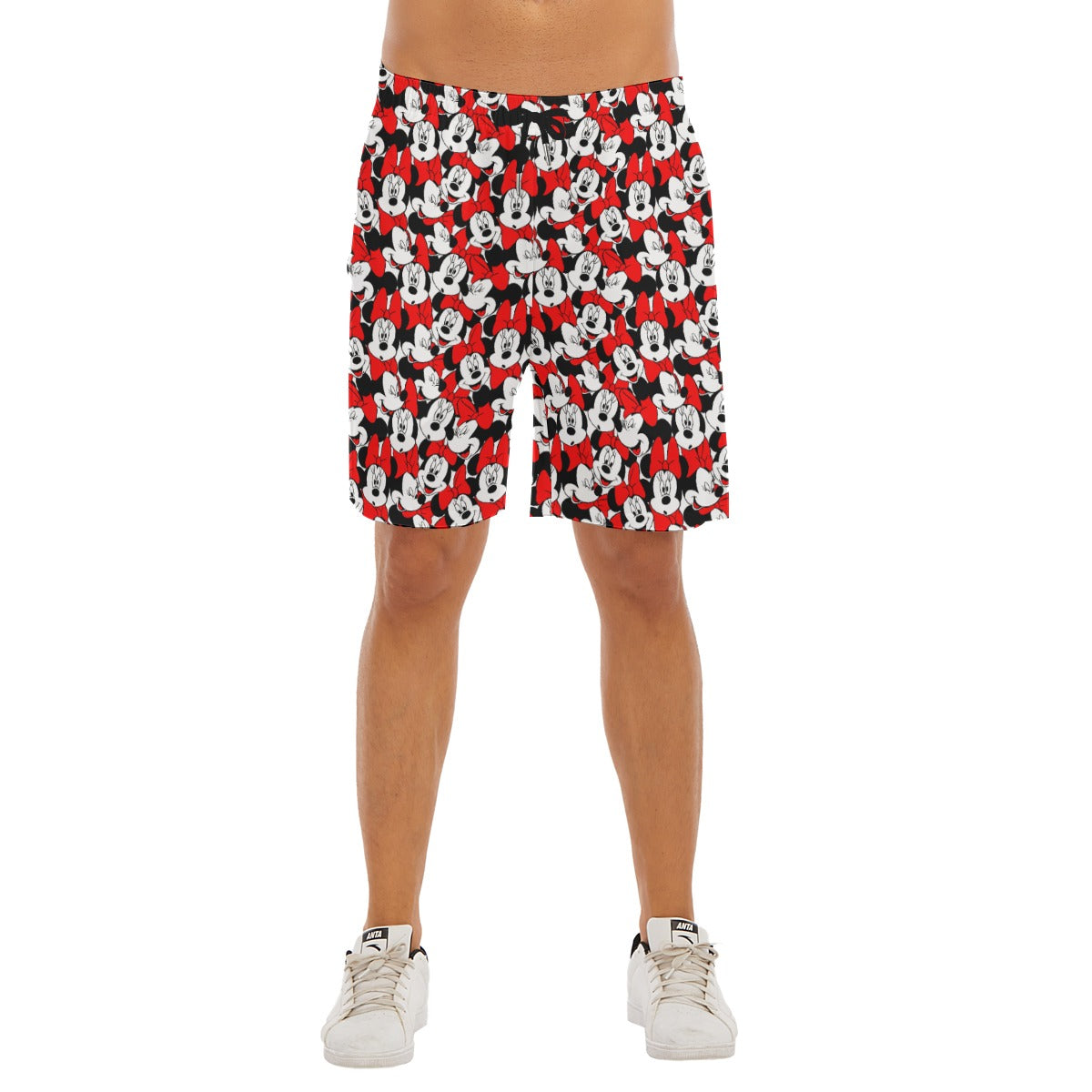 Many Faces of Polka Dot Mouse - Men’s Pocket Beach Shorts