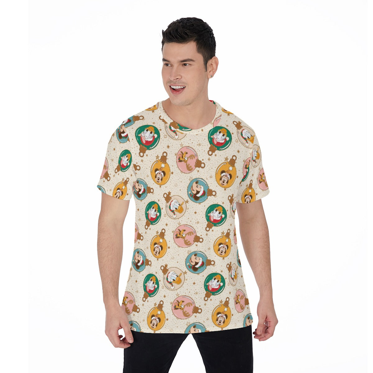 Golden Holiday Baubles - Men's Short Sleeve T-Shirt