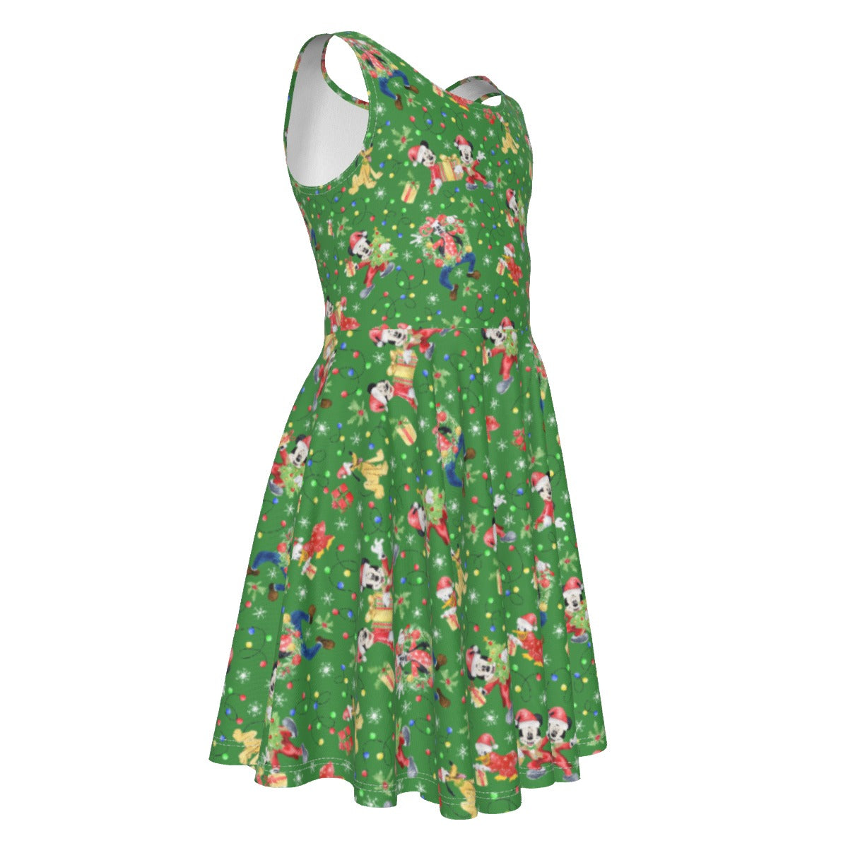 Mouse & Friends Christmas Cheermas - Kid's Sleeveless Skater Dress