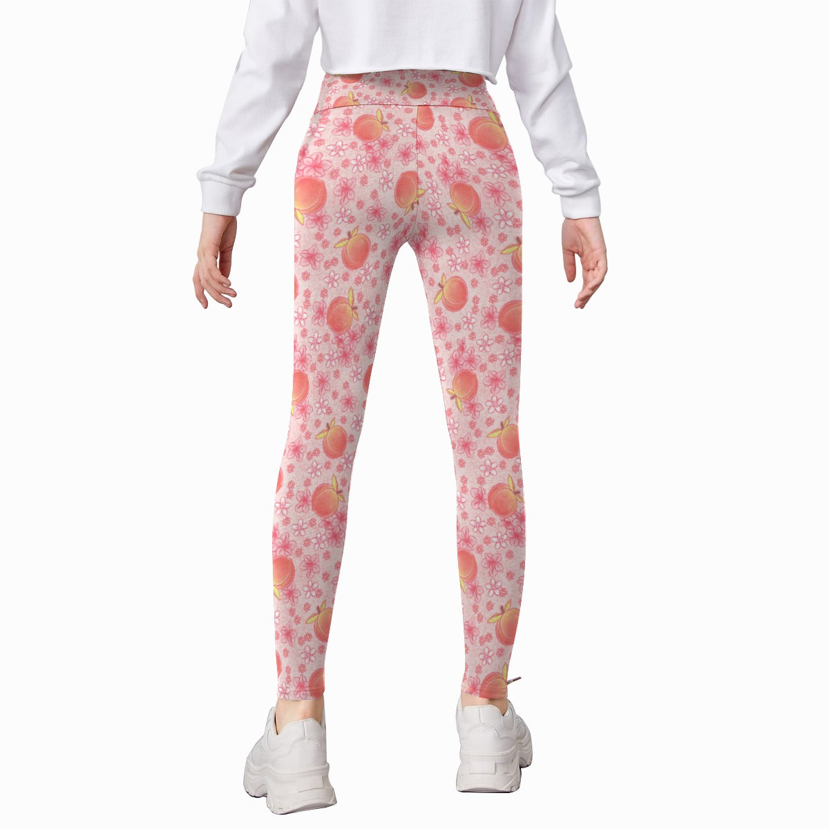 Summer Fruits - Peaches - Kid's Leggings