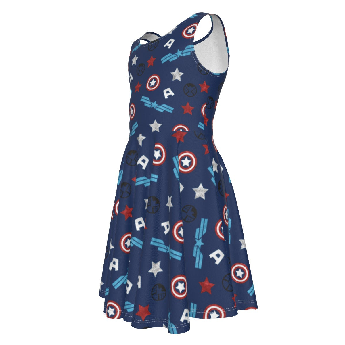 American Superhero - Kid's Sleeveless Skater Dress