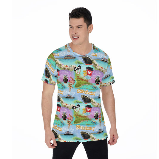 Tropical Castaway Island - Men's Short Sleeve T-Shirt