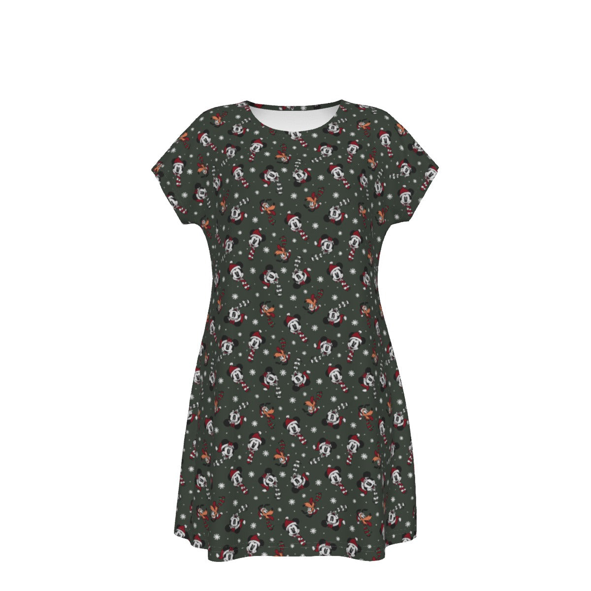 Vintage Holiday Friends - Women's T-Shirt Dress