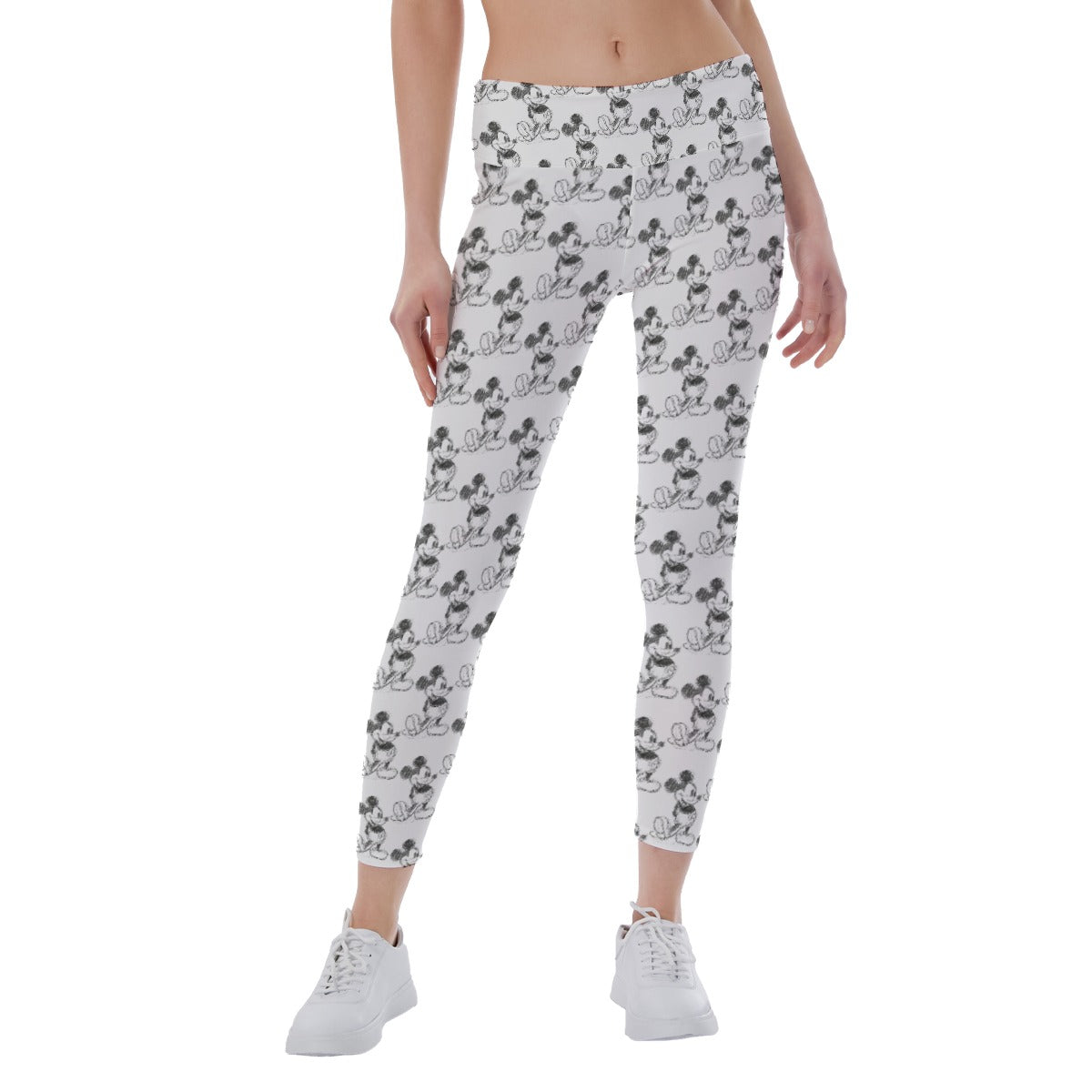 Sketch of Classic Mouse - Women's Yoga Leggings