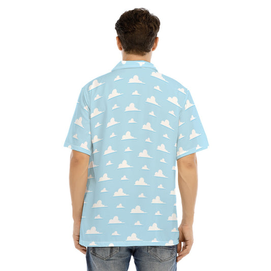 Andy’s Room Clouds - Men's Hawaiian Button Up Shirt