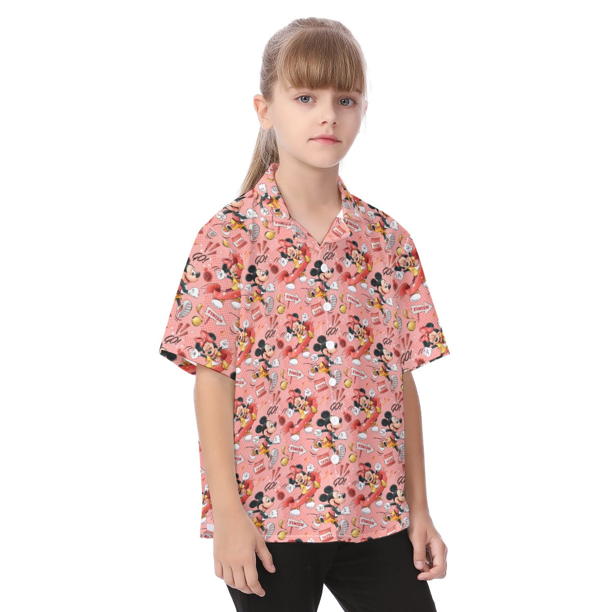 Power Couple Race Ready - Kid's Hawaiian Button Up Shirt