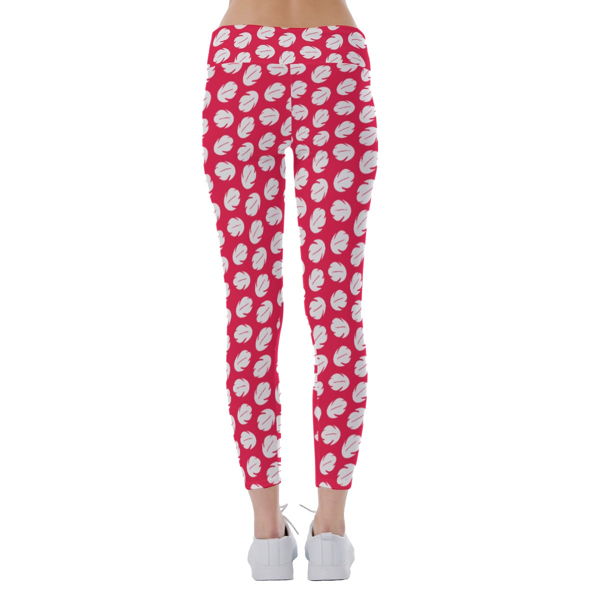 Island Leaf Print - Women's Yoga Leggings
