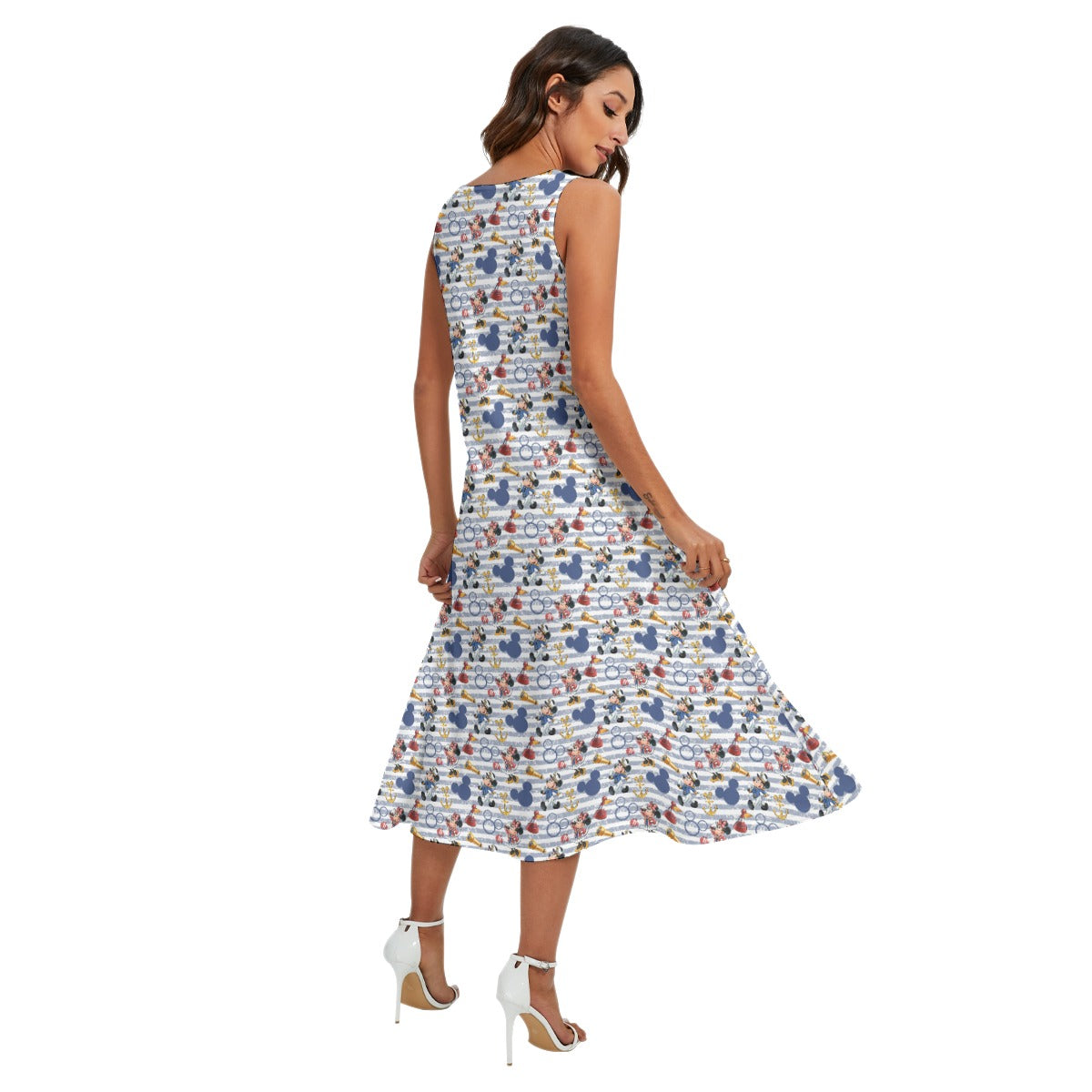 Captain and First Mate at Seannie - Women’s Diagonal Pocket Midi Dress