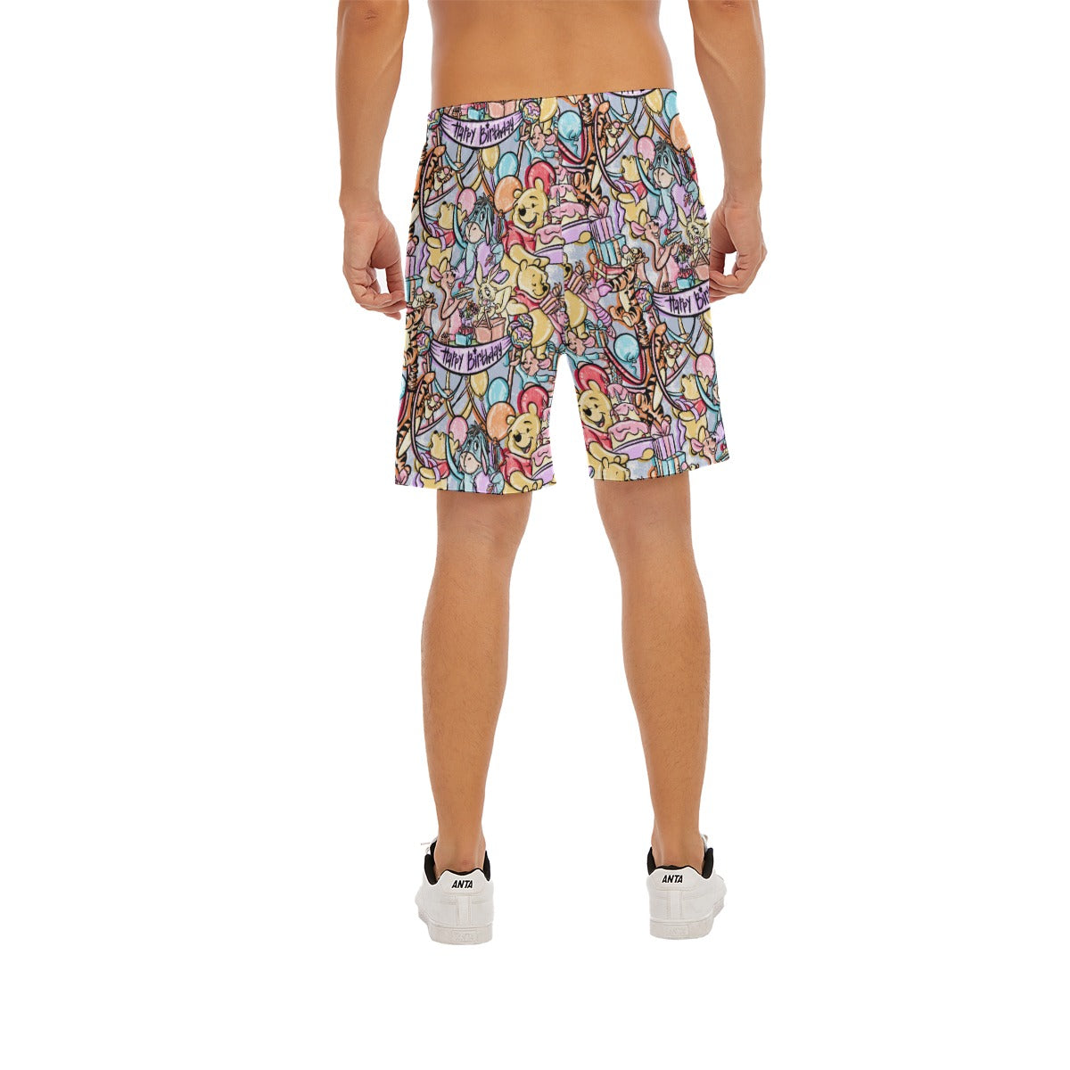 Pooh Birthday Party - Men’s Pocket Beach Shorts