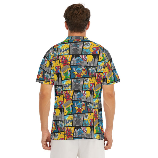 Superhero Stitch - Comic Action - Men's Polo Shirt