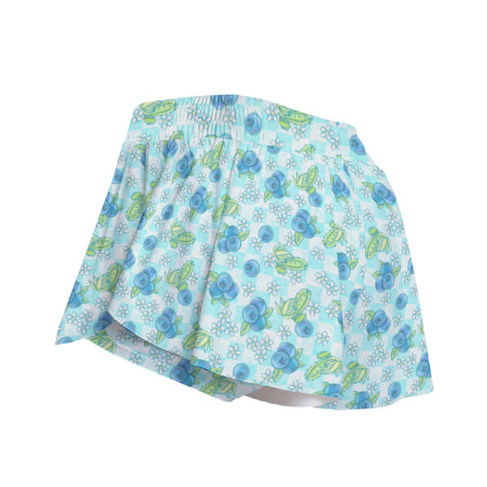 Summer Fruits - Blueberry - Women's Flowy Pocket Shorts